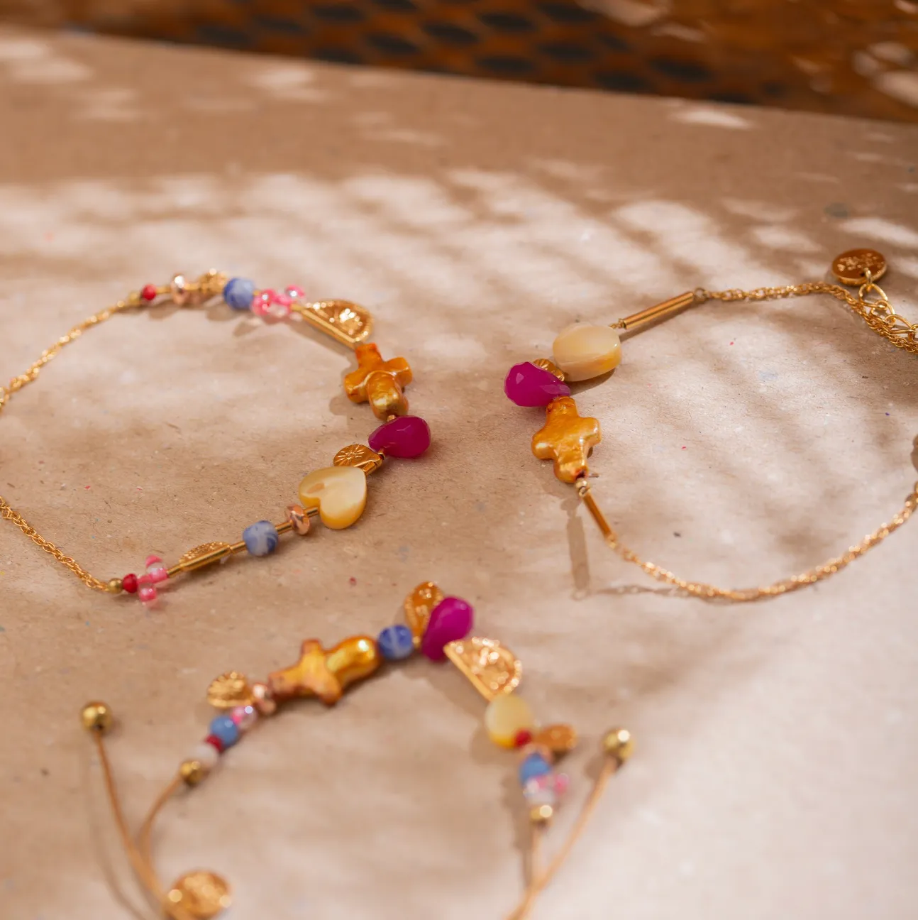 Blue Scarab Jewellery CALI bead bracelets