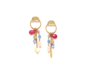 Blue Scarab Jewellery CALI multi-dangle post earrings