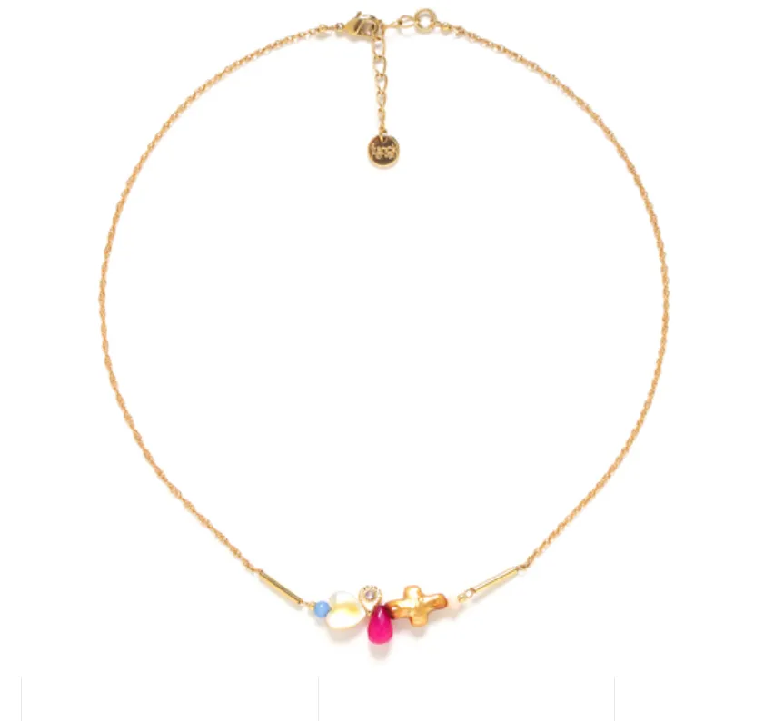 Blue Scarab Jewellery CALI short necklace
