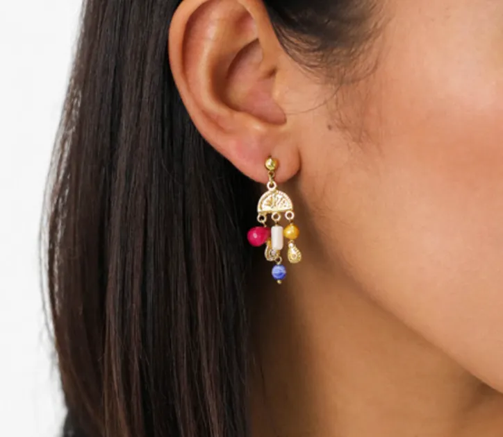 Blue Scarab Jewellery CALI small ball post Earrings