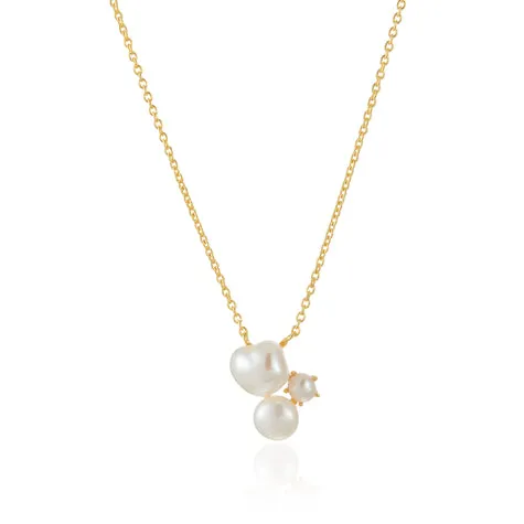 Blue Scarab Jewellery CARA Dolce three Freshwater Pearls Necklace - 2 colours