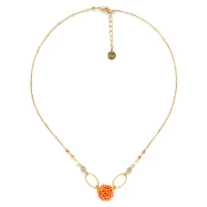 Blue Scarab Jewellery CLEA Camation Flower Short Necklace