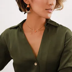 Blue Scarab Jewellery CLEA Thin Flower Necklace