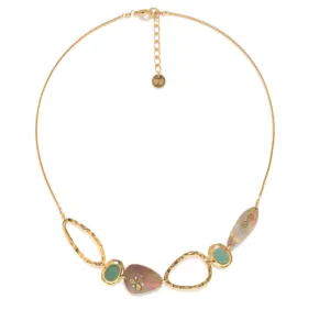 Blue Scarab Jewellery COLOMBINE 6 elements short necklace