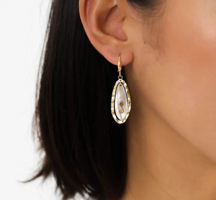 Blue Scarab Jewellery COLOMBINE irregular drop on hook