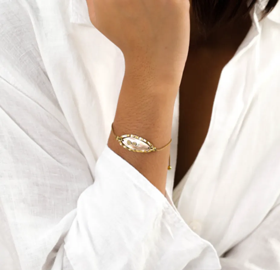Blue Scarab Jewellery COLOMBINE macrame bracelet