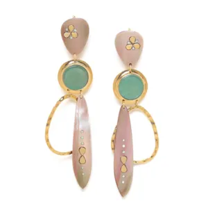 Blue Scarab Jewellery COLOMBINE XL french hooks