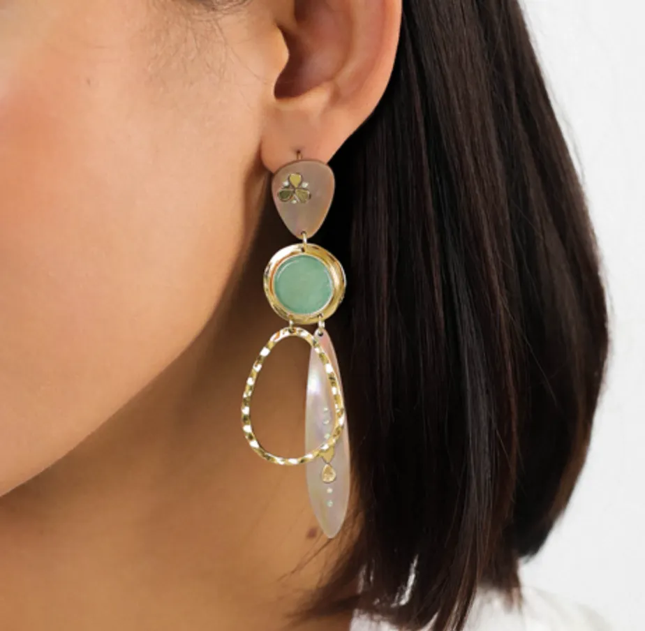 Blue Scarab Jewellery COLOMBINE XL french hooks