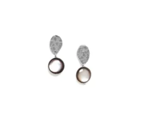 Blue Scarab Jewellery DITA organic post earrings blacklip