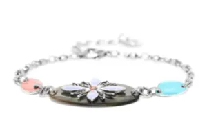 Blue Scarab Jewellery DITA Oval Blackclip Bracelet