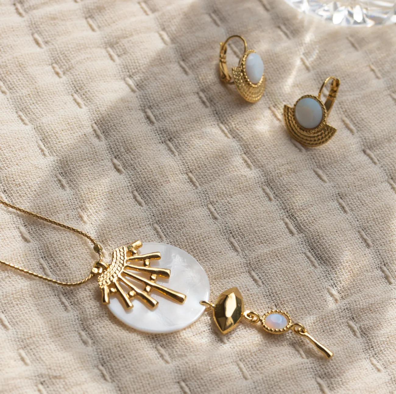 Blue Scarab Jewellery ELLEN crytallized french hooks