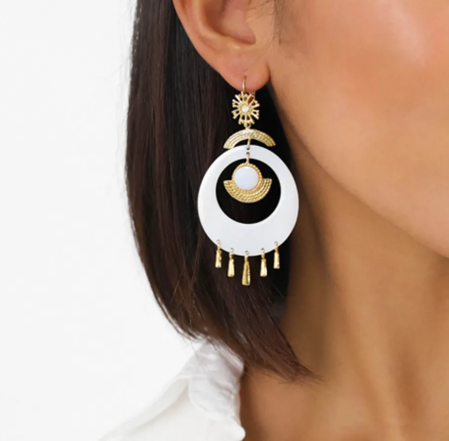 Blue Scarab Jewellery ELLEN french hook with rod
