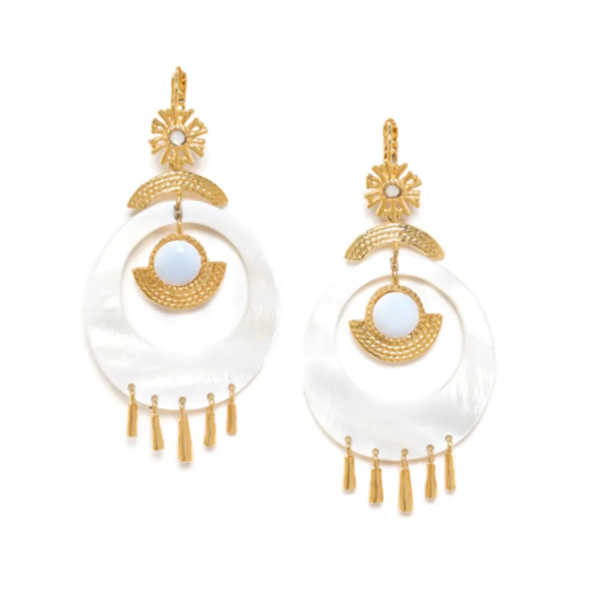 Blue Scarab Jewellery ELLEN french hook with rod