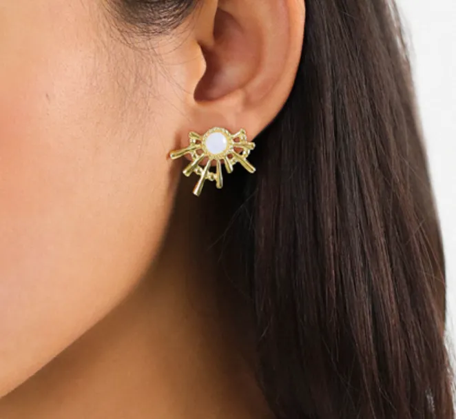 Blue Scarab Jewellery ELLEN "sun rays" stud earring