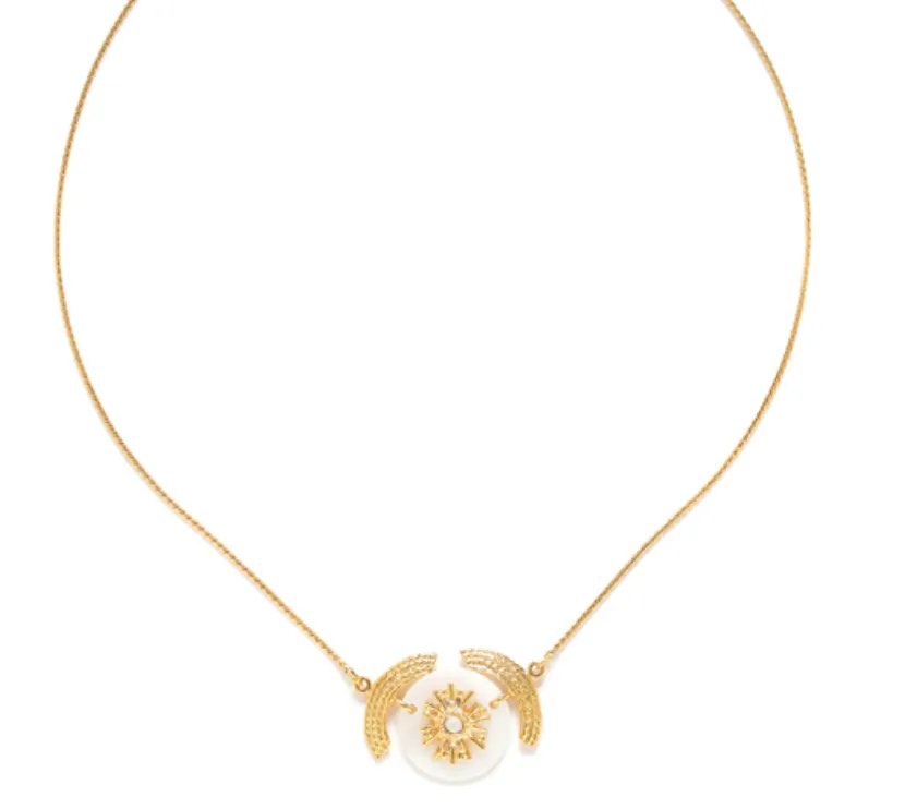 Blue Scarab Jewellery ELLEN round disc necklace