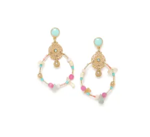 Blue Scarab Jewellery EMILY enameled post dangled earrings