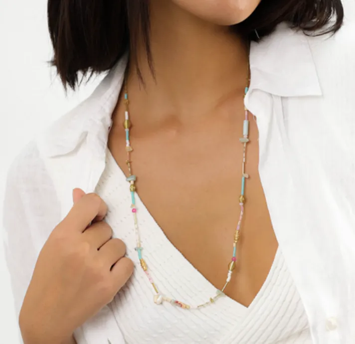 Blue Scarab Jewellery EMILY long necklace