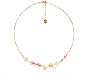 Blue Scarab Jewellery EMILY short gold necklace