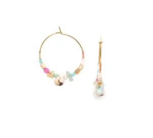 Blue Scarab Jewellery EMILY woven bead creole