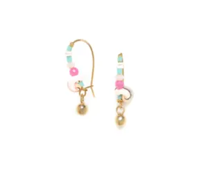 Blue Scarab Jewellery EMILY woven medium hooks with ball dangle