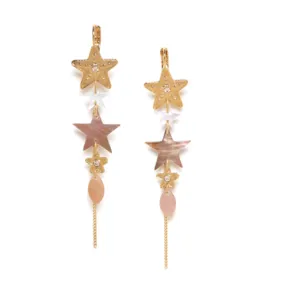 Blue Scarab Jewellery ESTRELLA metal star french hooks