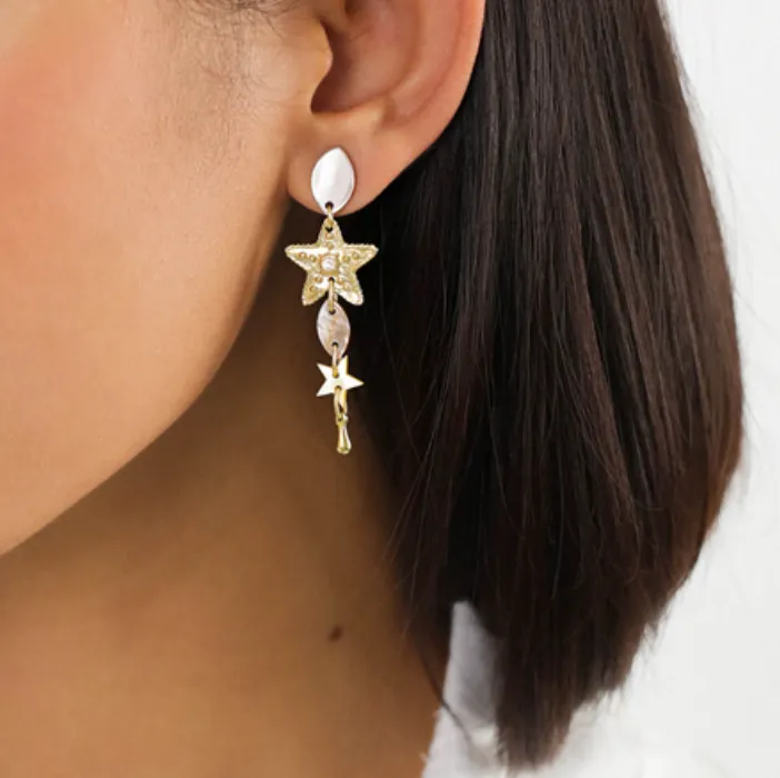 Blue Scarab Jewellery ESTRELLA "eye shape" post earring