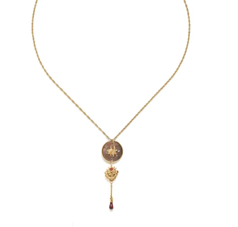 Blue Scarab Jewellery FRIDA layered necklace