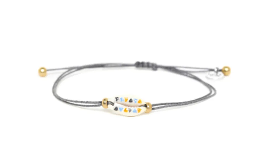 Blue Scarab Jewellery JUSTINE Mini Cowrie Cord Bracelet