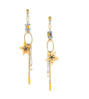 Blue Scarab Jewellery JUSTINE Star Dangle Post Earrings