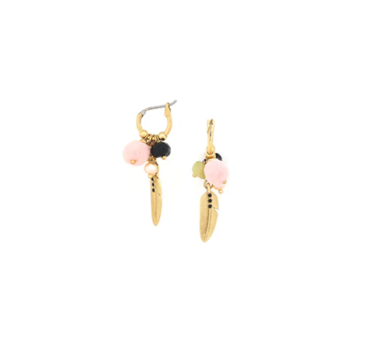 Blue Scarab Jewellery KEIRA Mini Creole With Dangle Earring