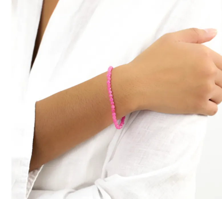 Blue Scarab Jewellery LENA button strech bracelet