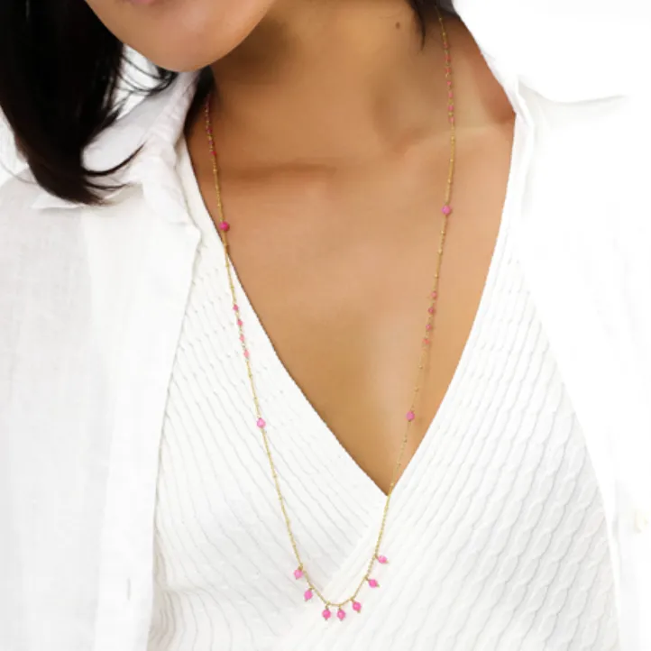 Blue Scarab Jewellery LENA long necklace