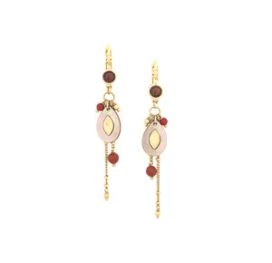 Blue Scarab Jewellery LOUISON multidangles french hooks earrings