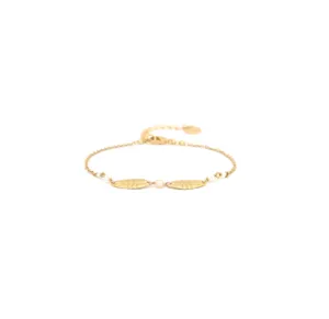 Blue Scarab Jewellery MERRY 2 Leaves Bracelet