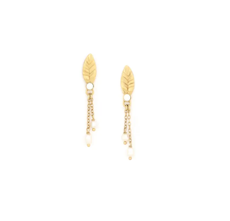 Blue Scarab Jewellery MERRY 3 Chain Dangle Post Earring
