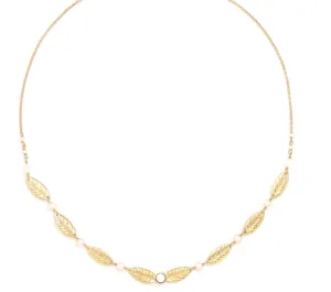 Blue Scarab Jewellery MERRY Leaves Necklace