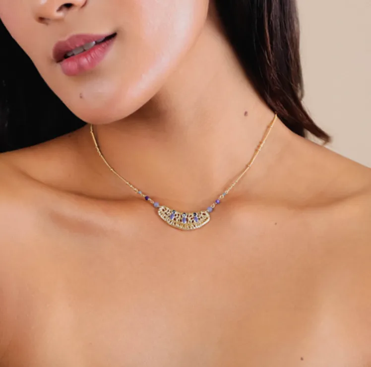 Blue Scarab Jewellery NAOMIE Short Necklace