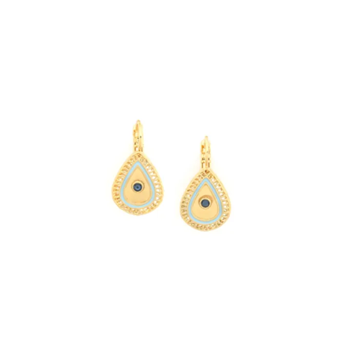 Blue Scarab Jewellery NAOMIE Simple Teardrop French Hooks