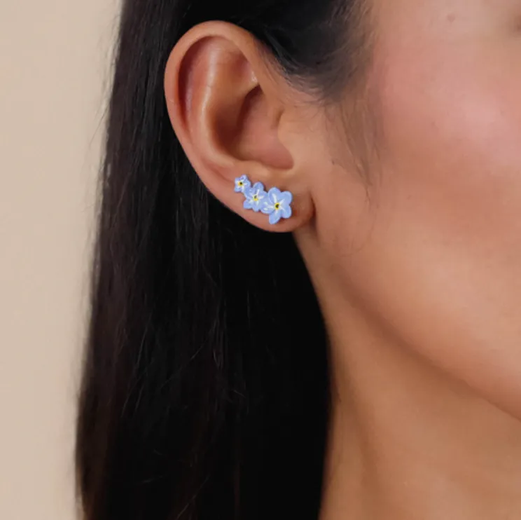 Blue Scarab Jewellery NEELA Forget Me Not Earring