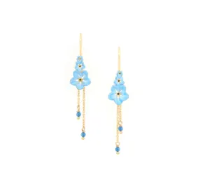 Blue Scarab Jewellery NEELA Forget Me Not XL Earring