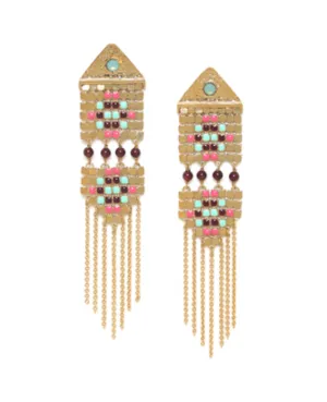 Blue Scarab Jewellery NOEMIE triangular post earrings