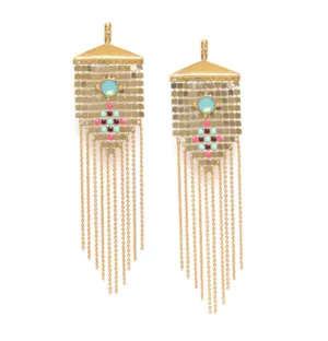 Blue Scarab Jewellery NOEMIE XL triangular french hooks
