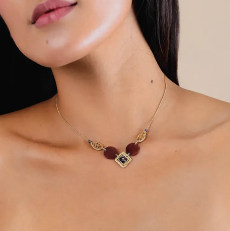 Blue Scarab Jewellery ROMY 5 Elements Necklace