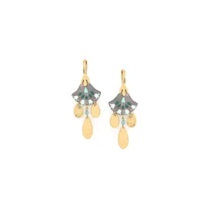 Blue Scarab Jewellery TALULAH french hooks with dangles Earring