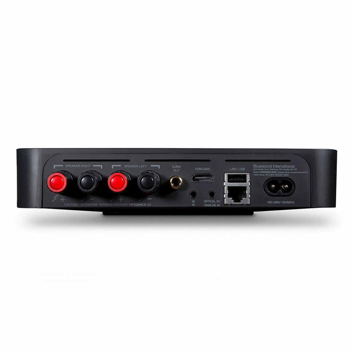 Bluesound POWERNODE EDGE Compact Wireless Hi-Res Music Streaming Smart Amplifier (Black)