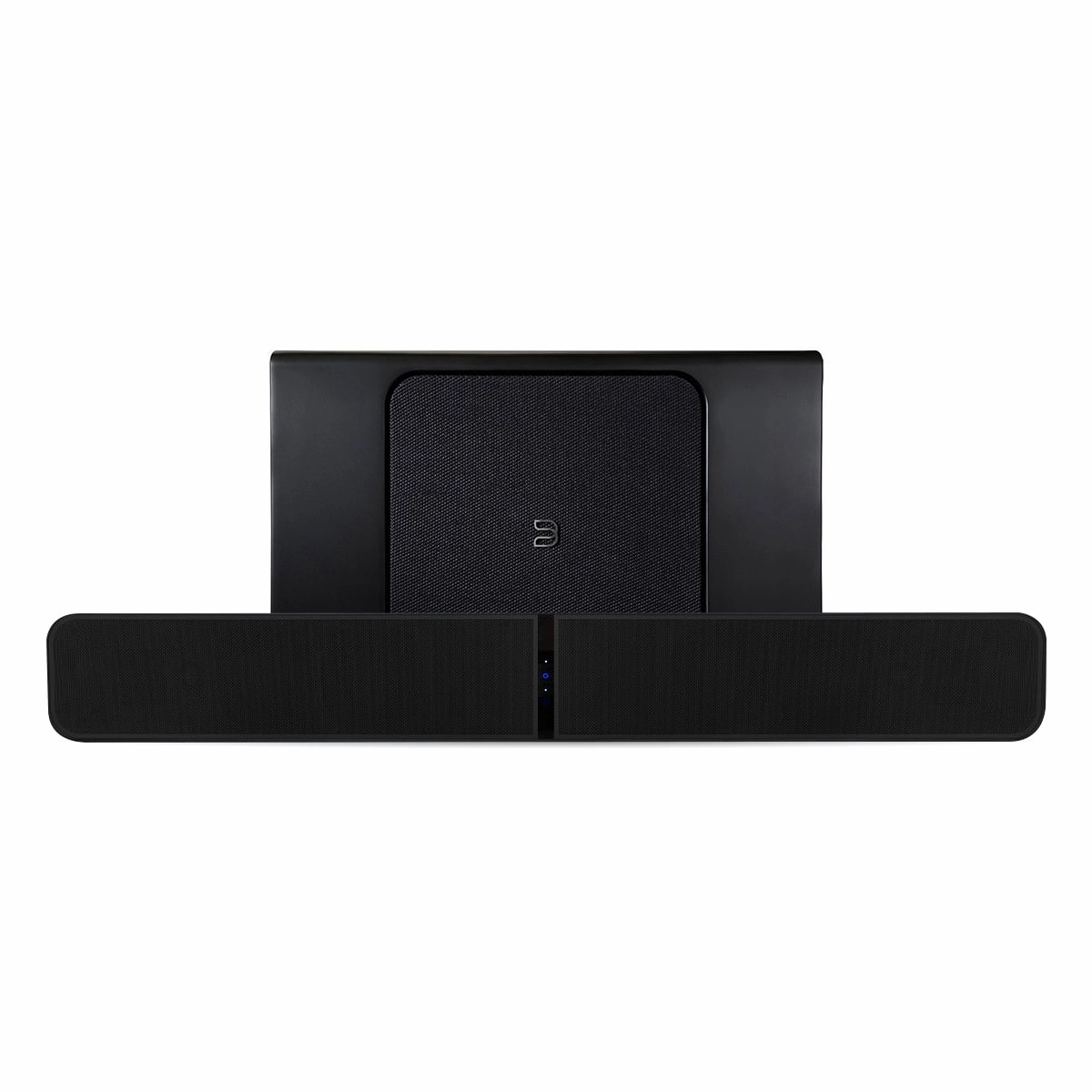 Bluesound Pulse Soundbar  Wireless Soundbar with Pulse SUB  8" Wireless Powered Subwoofer (Black) Soundbars,TV Sound Systems,Bar Speakers