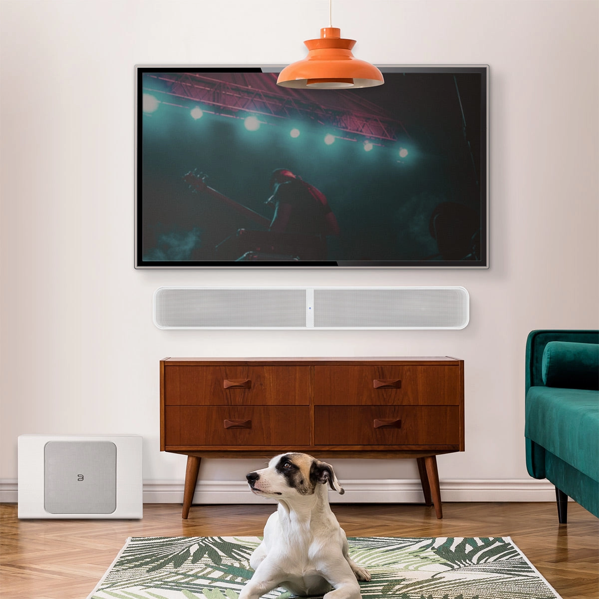 Bluesound Pulse Soundbar  Wireless Streaming Sound System (White)
