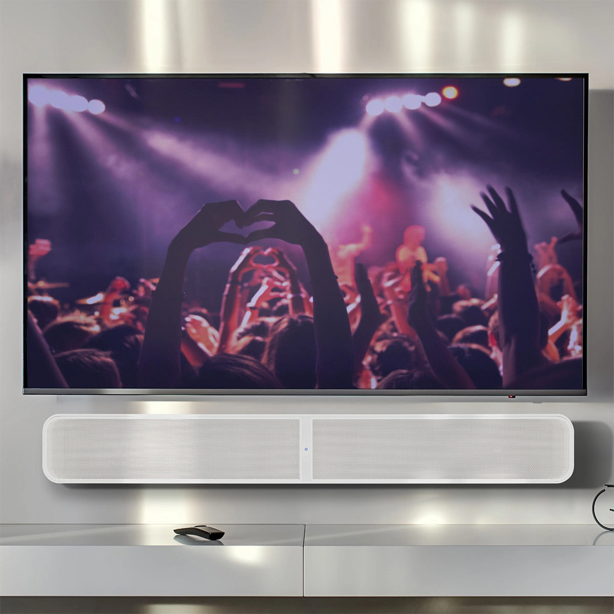 Bluesound Pulse Soundbar  Wireless Streaming Sound System (White)
