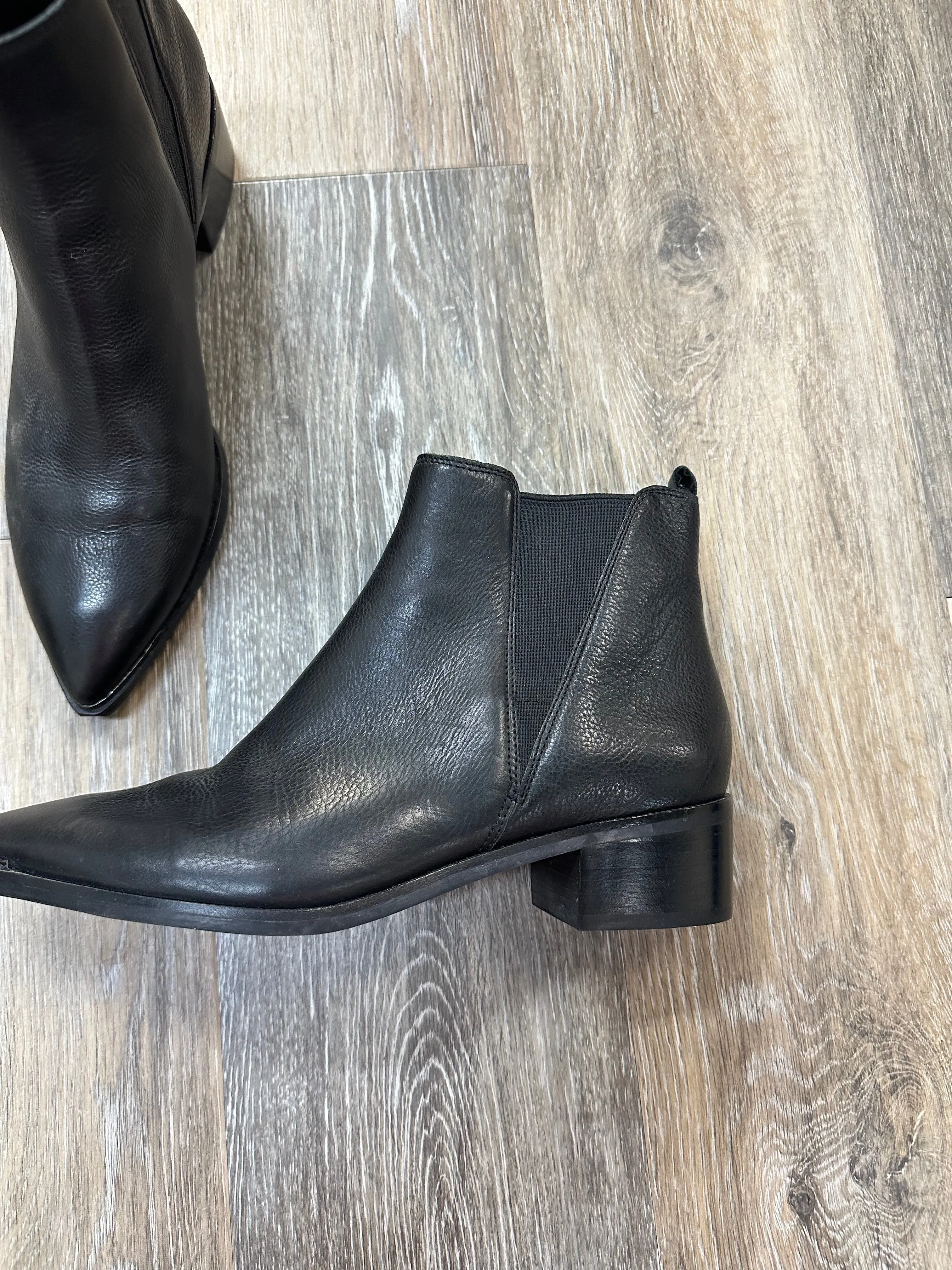 Boots Ankle Flats By Marc Fisher In Black, Size: 7.5 marc-fisher