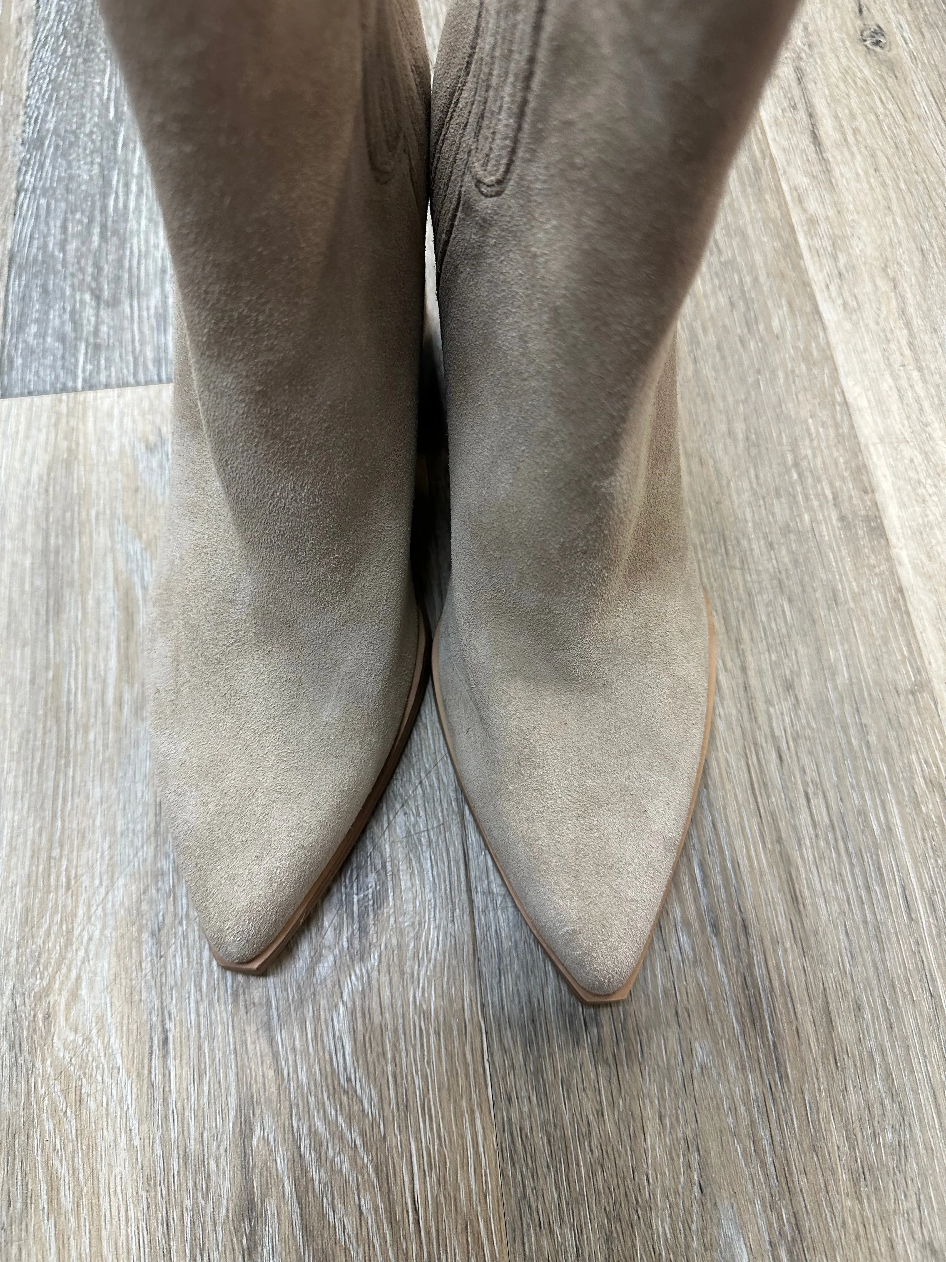 Boots Ankle Heels By Marc Fisher In Beige, Size: 8 marc-fisher